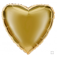 Ф Б/РИС 18" СЕРДЦЕ Металлик Light Gold